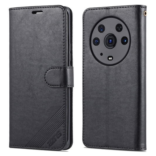For Honor Magic3 Pro AZNS Sheepskin Texture Horizontal Flip Leather Case with Holder & Card Slots & Wallet(Black) - Honor Cases by AZNS | Online Shopping UK | buy2fix