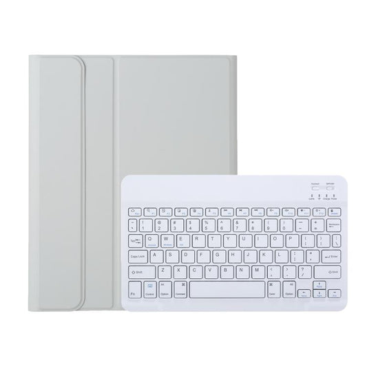 A06B Ultra-thin Detachable Bluetooth Keyboard Leather Case with Pen Slot & Holder for iPad mini 6 / mini 7(Grey) - For iPad mini by buy2fix | Online Shopping UK | buy2fix