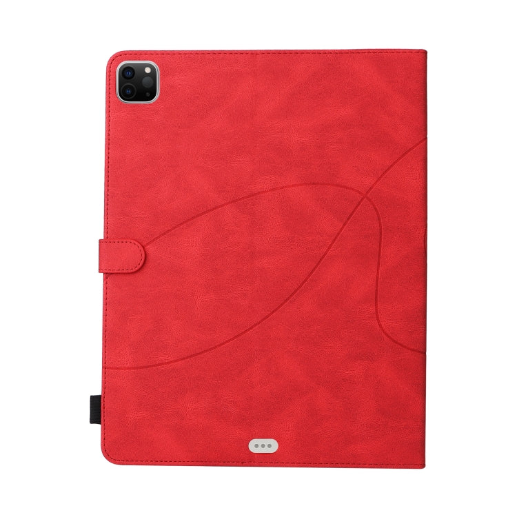 Dual-color Splicing Horizontal Flip PU Leather Case with Holder & Card Slots & Sleep / Wake-up Function For iPad Pro 11 (2021/2020/2018) / Air (2020)(Red) - iPad Pro 11 (2018) Cases by buy2fix | Online Shopping UK | buy2fix