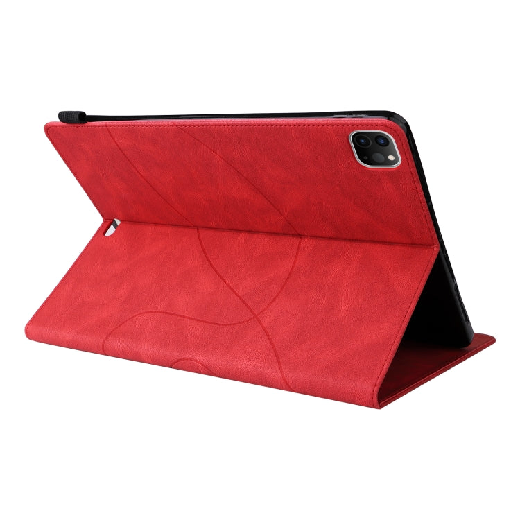 Dual-color Splicing Horizontal Flip PU Leather Case with Holder & Card Slots & Sleep / Wake-up Function For iPad Pro 11 (2021/2020/2018) / Air (2020)(Red) - iPad Pro 11 (2018) Cases by buy2fix | Online Shopping UK | buy2fix