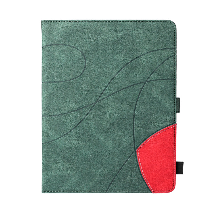 Dual-color Splicing Horizontal Flip PU Leather Case with Holder & Card Slots & Sleep / Wake-up Function For iPad Pro 11 (2021/2020/2018) / Air (2020)(Green) - iPad Pro 11 (2018) Cases by buy2fix | Online Shopping UK | buy2fix