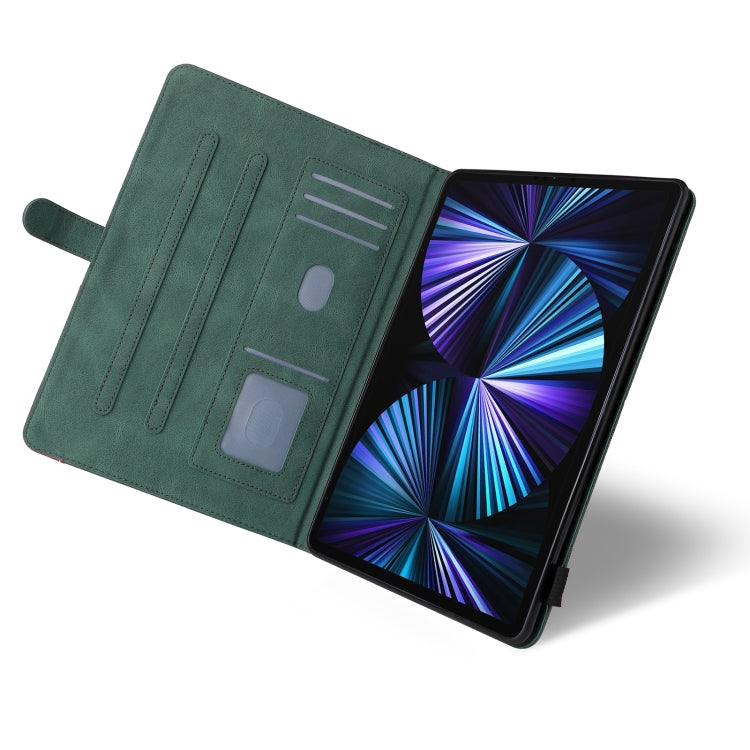 Dual-color Splicing Horizontal Flip PU Leather Case with Holder & Card Slots & Sleep / Wake-up Function For iPad Pro 11 (2021/2020/2018) / Air (2020)(Green) - iPad Pro 11 (2018) Cases by buy2fix | Online Shopping UK | buy2fix