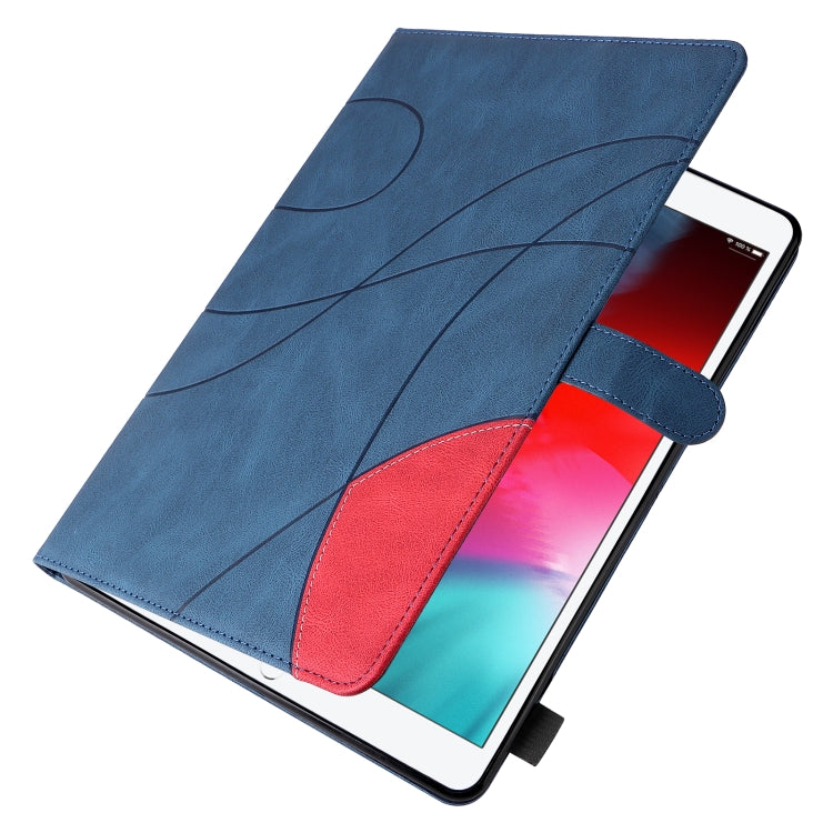 Dual-color Splicing Horizontal Flip PU Leather Case with Holder & Card Slots & Sleep / Wake-up Function For iPad Pro 10.5 / Air (2019) / iPad 10.2 (2019)(Blue) - iPad Pro 10.5 inch Cases by buy2fix | Online Shopping UK | buy2fix