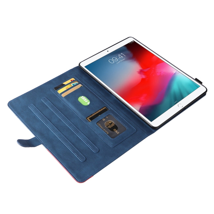 Dual-color Splicing Horizontal Flip PU Leather Case with Holder & Card Slots & Sleep / Wake-up Function For iPad Pro 10.5 / Air (2019) / iPad 10.2 (2019)(Blue) - iPad Pro 10.5 inch Cases by buy2fix | Online Shopping UK | buy2fix