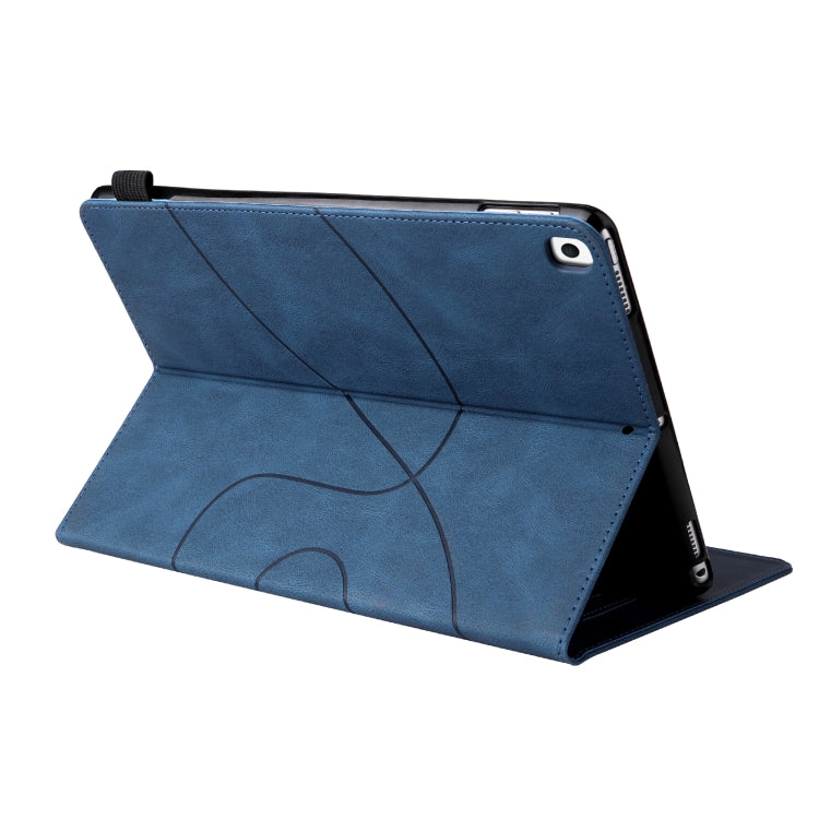 Dual-color Splicing Horizontal Flip PU Leather Case with Holder & Card Slots & Sleep / Wake-up Function For iPad Pro 10.5 / Air (2019) / iPad 10.2 (2019)(Blue) - iPad Pro 10.5 inch Cases by buy2fix | Online Shopping UK | buy2fix