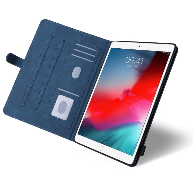 Dual-color Splicing Horizontal Flip PU Leather Case with Holder & Card Slots & Sleep / Wake-up Function For iPad Pro 10.5 / Air (2019) / iPad 10.2 (2019)(Blue) - iPad Pro 10.5 inch Cases by buy2fix | Online Shopping UK | buy2fix
