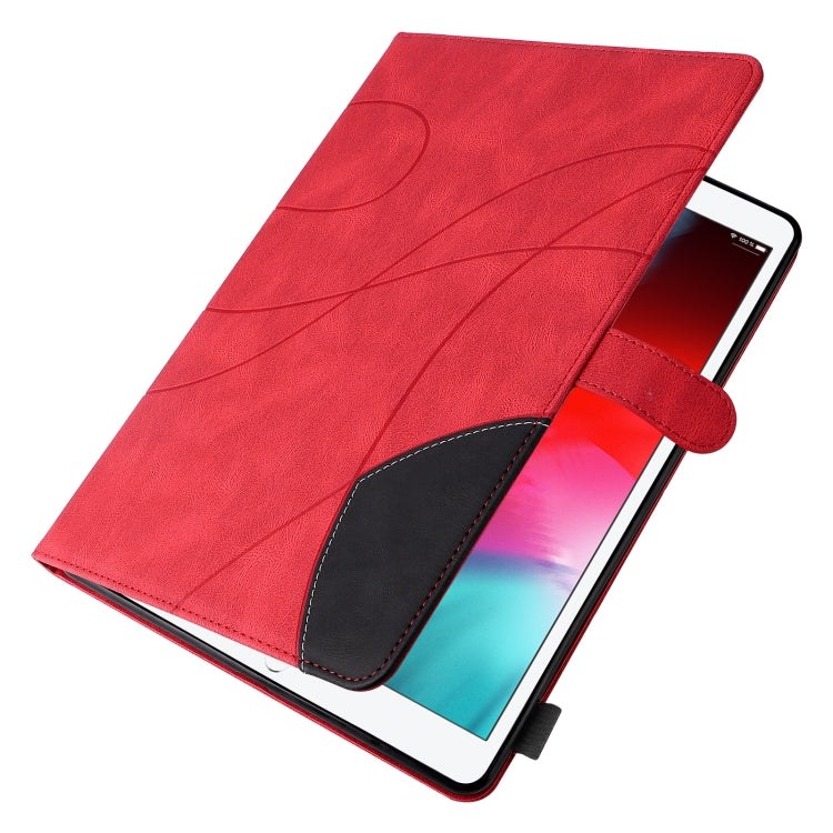 Dual-color Splicing Horizontal Flip PU Leather Case with Holder & Card Slots & Sleep / Wake-up Function For iPad Pro 10.5 / Air (2019) / iPad 10.2 (2019)(Red) - iPad Pro 10.5 inch Cases by buy2fix | Online Shopping UK | buy2fix