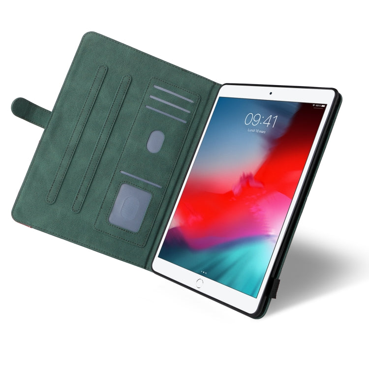 Dual-color Splicing Horizontal Flip PU Leather Case with Holder & Card Slots & Sleep / Wake-up Function For iPad Pro 10.5 / Air (2019) / iPad 10.2 (2019)(Green) - iPad Pro 10.5 inch Cases by buy2fix | Online Shopping UK | buy2fix