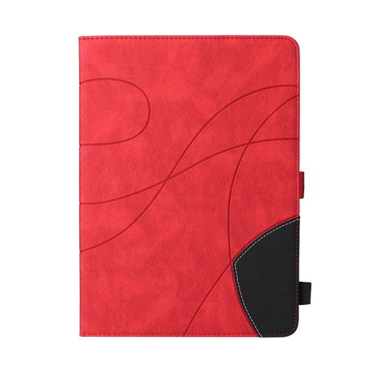 Dual-color Splicing Horizontal Flip PU Leather Case with Holder & Card Slots & Sleep / Wake-up Function For iPad 9.7 (2018/2017)(Red) - iPad 9.7 (2018) & (2017) Cases by buy2fix | Online Shopping UK | buy2fix