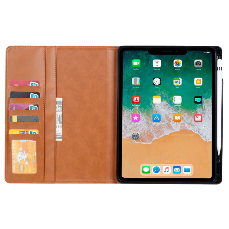 For iPad mini 2024 / mini 6 Knead Skin Texture Horizontal Flip Leather Tablet Case with Photo Frame & Holder & Card Slots & Wallet & Pen Slot & Sleep / Wake-up Function(Black) - iPad mini 6 Cases by buy2fix | Online Shopping UK | buy2fix