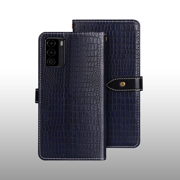 For U-MAGIC 30e idewei Crocodile Texture Horizontal Flip Leather Case with Holder & Card Slots & Wallet(Dark Blue) - More Brand by idewei | Online Shopping UK | buy2fix