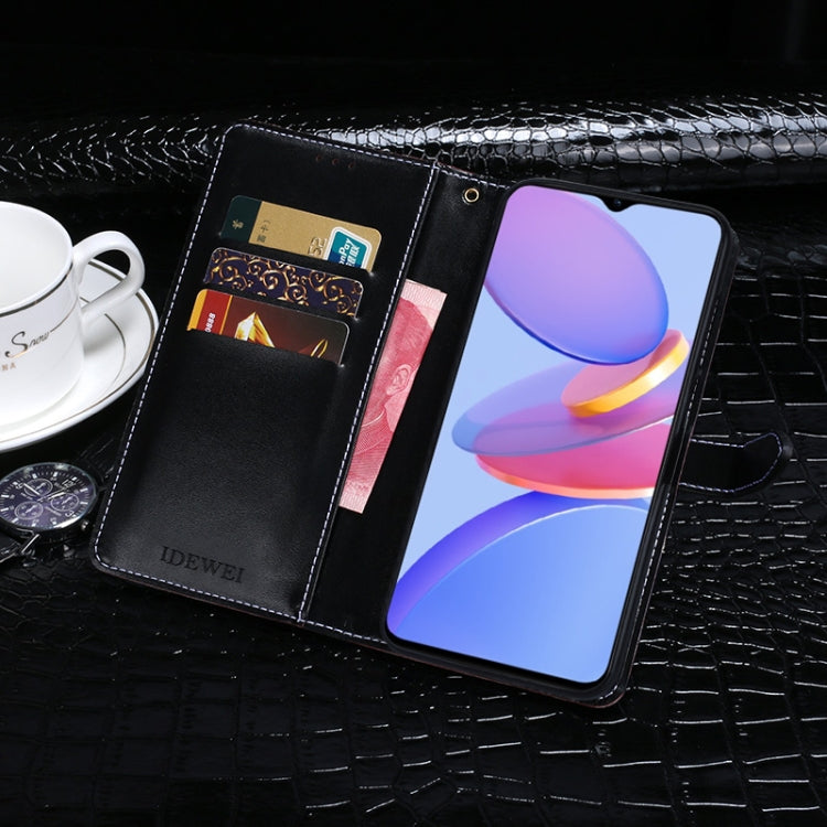 For U-MAGIC 30e idewei Crocodile Texture Horizontal Flip Leather Case with Holder & Card Slots & Wallet(Dark Blue) - More Brand by idewei | Online Shopping UK | buy2fix