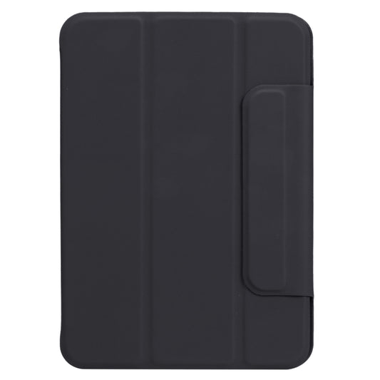 For iPad mini 2024 / mini 6 Horizontal Flip Ultra-thin Fixed Buckle Magnetic PU Tablet Case With Three-folding Holder & Sleep / Wake-up Function(Black) - iPad mini 6 Cases by buy2fix | Online Shopping UK | buy2fix