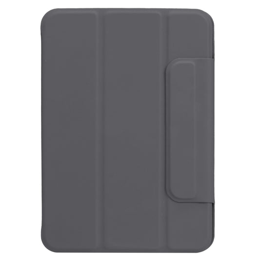 For iPad mini 2024 / mini 6 Horizontal Flip Ultra-thin Fixed Buckle Magnetic PU Tablet Case With Three-folding Holder & Sleep / Wake-up Function(Dark Grey) - iPad mini 6 Cases by buy2fix | Online Shopping UK | buy2fix