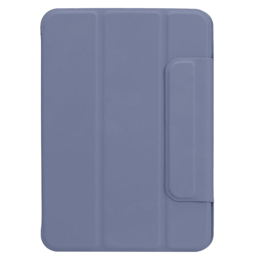 For iPad mini 2024 / mini 6 Horizontal Flip Ultra-thin Fixed Buckle Magnetic PU Tablet Case With Three-folding Holder & Sleep / Wake-up Function(Purple) - iPad mini 6 Cases by buy2fix | Online Shopping UK | buy2fix