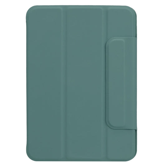 For iPad mini 2024 / mini 6 Horizontal Flip Ultra-thin Fixed Buckle Magnetic PU Tablet Case With Three-folding Holder & Sleep / Wake-up Function(Pine Needle Green) - iPad mini 6 Cases by buy2fix | Online Shopping UK | buy2fix
