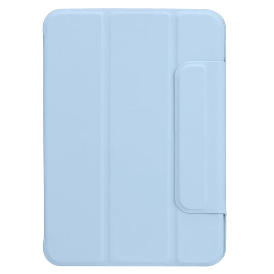 For iPad mini 2024 / mini 6 Horizontal Flip Ultra-thin Fixed Buckle Magnetic PU Tablet Case With Three-folding Holder & Sleep / Wake-up Function(Sky Blue) - iPad mini 6 Cases by buy2fix | Online Shopping UK | buy2fix