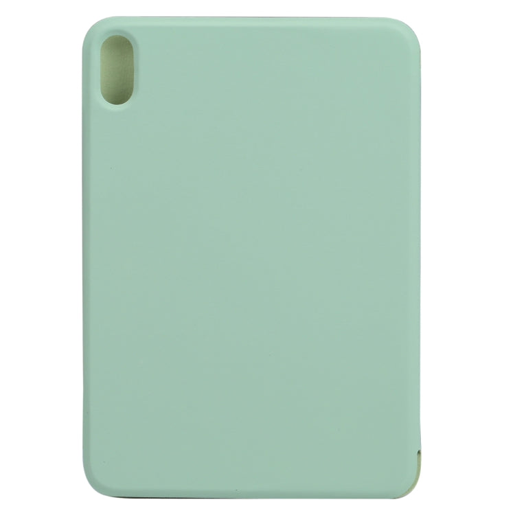 For iPad mini 2024 / mini 6 Horizontal Flip Ultra-thin Fixed Buckle Magnetic PU Tablet Case With Three-folding Holder & Sleep / Wake-up Function(Mint Green) - iPad mini 6 Cases by buy2fix | Online Shopping UK | buy2fix