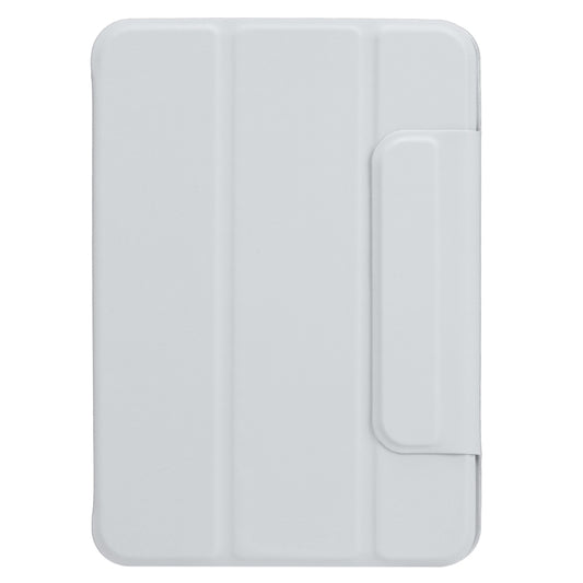 For iPad mini 2024 / mini 6 Horizontal Flip Ultra-thin Fixed Buckle Magnetic PU Tablet Case With Three-folding Holder & Sleep / Wake-up Function(Grey) - iPad mini 6 Cases by buy2fix | Online Shopping UK | buy2fix