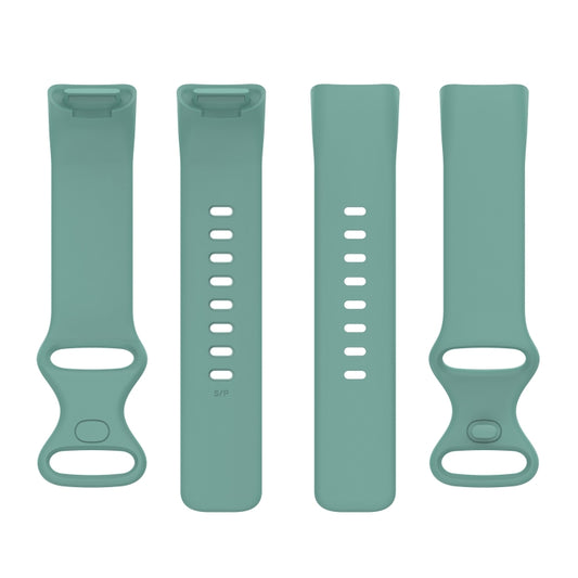 For Fitbit Charge 5 Silicone Watch Band, Size:S(Pine Needle Green) by buy2fix