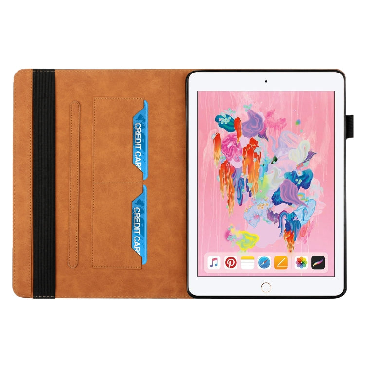 Rhombus Skin Feel Horizontal Flip Tablet Leather Case with Card Slots & Holder & Sleep / Wake-up Function For iPad 9.7 2018 / 2017(Brown) - iPad 9.7 (2018) & (2017) Cases by buy2fix | Online Shopping UK | buy2fix