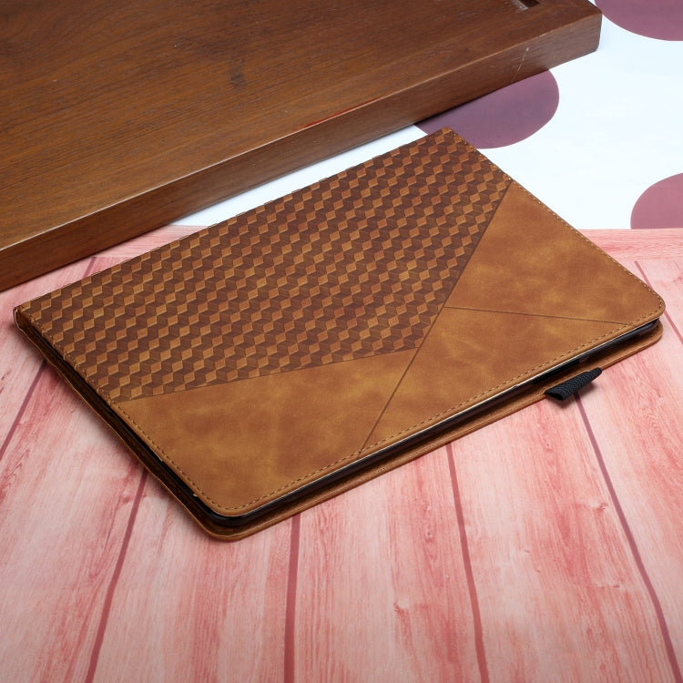 Rhombus Skin Feel Horizontal Flip Tablet Leather Case with Card Slots & Holder & Sleep / Wake-up Function For iPad 9.7 2018 / 2017(Brown) - iPad 9.7 (2018) & (2017) Cases by buy2fix | Online Shopping UK | buy2fix