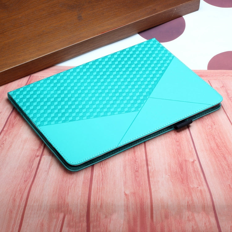 Rhombus Skin Feel Horizontal Flip Tablet Leather Case with Card Slots & Holder & Sleep / Wake-up Function For iPad 9.7 2018 / 2017(Lake Blue) - iPad 9.7 (2018) & (2017) Cases by buy2fix | Online Shopping UK | buy2fix