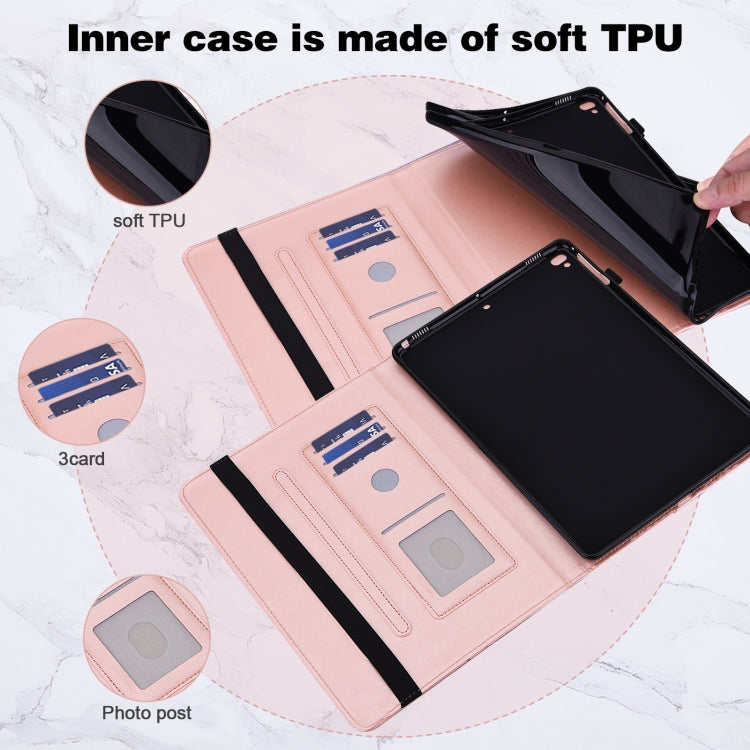 Embossed Butterfly Pattern Horizontal Flip Leather Tablet Case For iPad 10.2 (2021/2020/2019) / Air 10.5 2019(Pink) - iPad 10.2 Cases by buy2fix | Online Shopping UK | buy2fix
