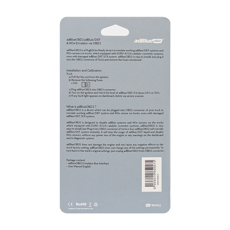 Adblue OBD2 Emulator for Volvo Trucks - Cables & Connectors by buy2fix | Online Shopping UK | buy2fix