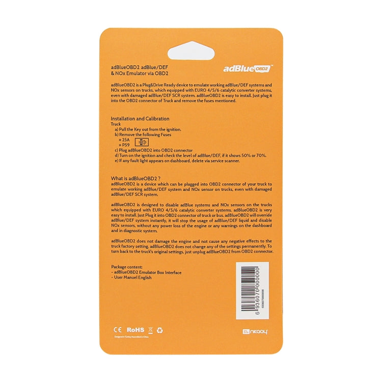 Adblue OBD2 Emulator for Renault Trucks - Cables & Connectors by buy2fix | Online Shopping UK | buy2fix