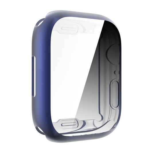 Shockproof TPU All-inclusive Electroplate Protective Case For Apple Watch Series 9 / 8 / 7 41mm(Navy Blue) by buy2fix