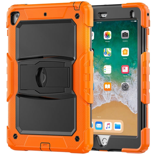 Shockproof Colorful Silicone + Black PC Tablet Protective Case with Holder & Shoulder Strap For iPad 9.7 2018 / 2017(Orange) - iPad 9.7 (2018) & (2017) Cases by buy2fix | Online Shopping UK | buy2fix