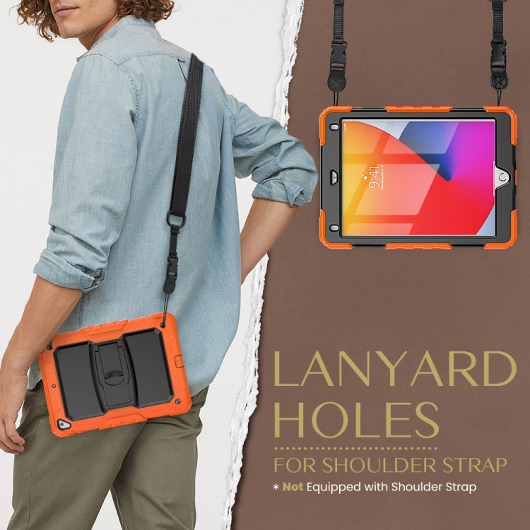 Shockproof Colorful Silicone + Black PC Tablet Protective Case with Holder & Shoulder Strap For iPad 9.7 2018 / 2017(Orange) - iPad 9.7 (2018) & (2017) Cases by buy2fix | Online Shopping UK | buy2fix