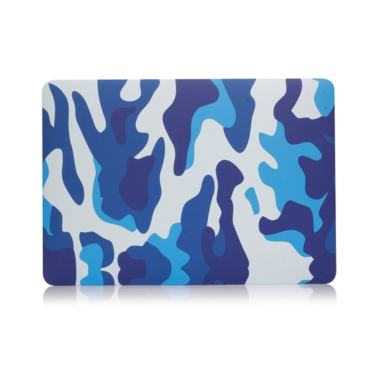 For MacBook Retina 12 inch A1534 Camouflage Pattern Laptop Water Decals PC Protective Case(Blue Camouflage) by buy2fix
