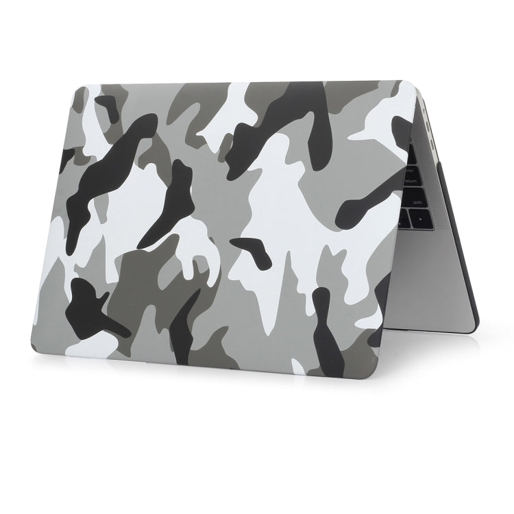 Camouflage Pattern Laptop Water Decals PC Protective Case For Macbook Pro 15.4 inch A1286(Grey Camouflage) by buy2fix