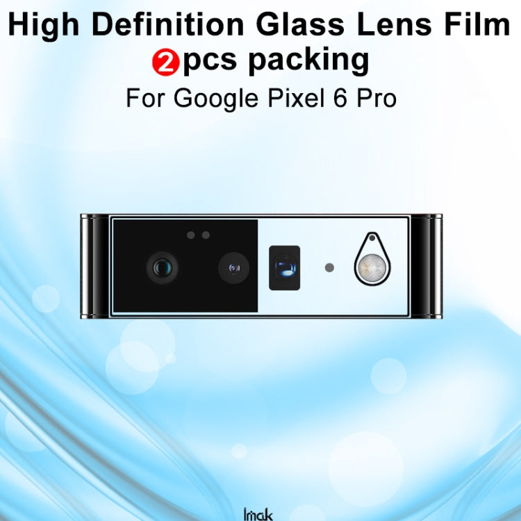 For Google Pixel 6 2 PCS IMAK HD Glass Rear Camera Lens Film - Google Tempered Glass by imak | Online Shopping UK | buy2fix