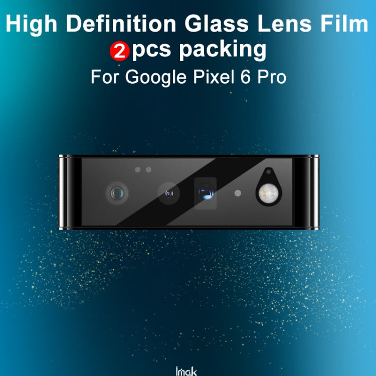 For Google Pixel 6 2 PCS IMAK HD Glass Rear Camera Lens Film - Google Tempered Glass by imak | Online Shopping UK | buy2fix
