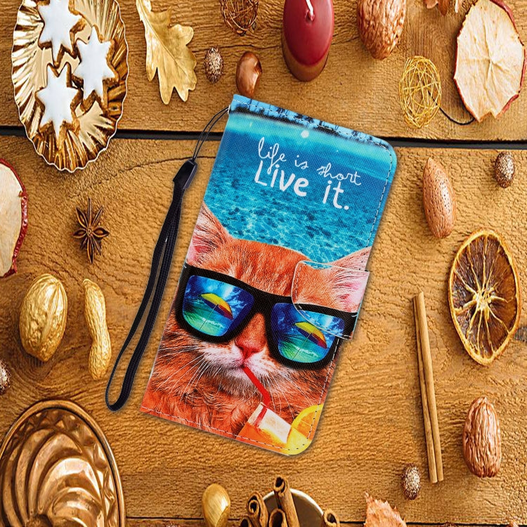 For iPhone SE 2022 / SE 2020 / 8 / 7 3D Colored Drawing Horizontal Flip PU Leather Case with Holder & Card Slots & Wallet(Underwater Cat) - iPhone SE 2022 / 2020 / 8 / 7 Cases by LC.IMEEKE | Online Shopping UK | buy2fix