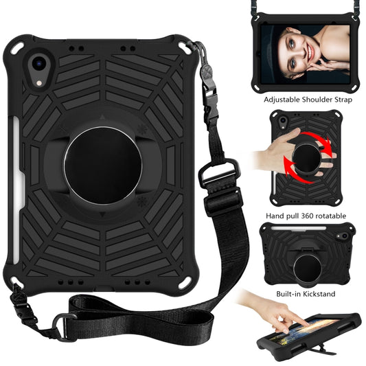 For iPad mini 2024 / mini 6 Spider King EVA Tablet Case with Shoulder Strap & Holder & Pen Slot(Black) - iPad mini 6 Cases by buy2fix | Online Shopping UK | buy2fix