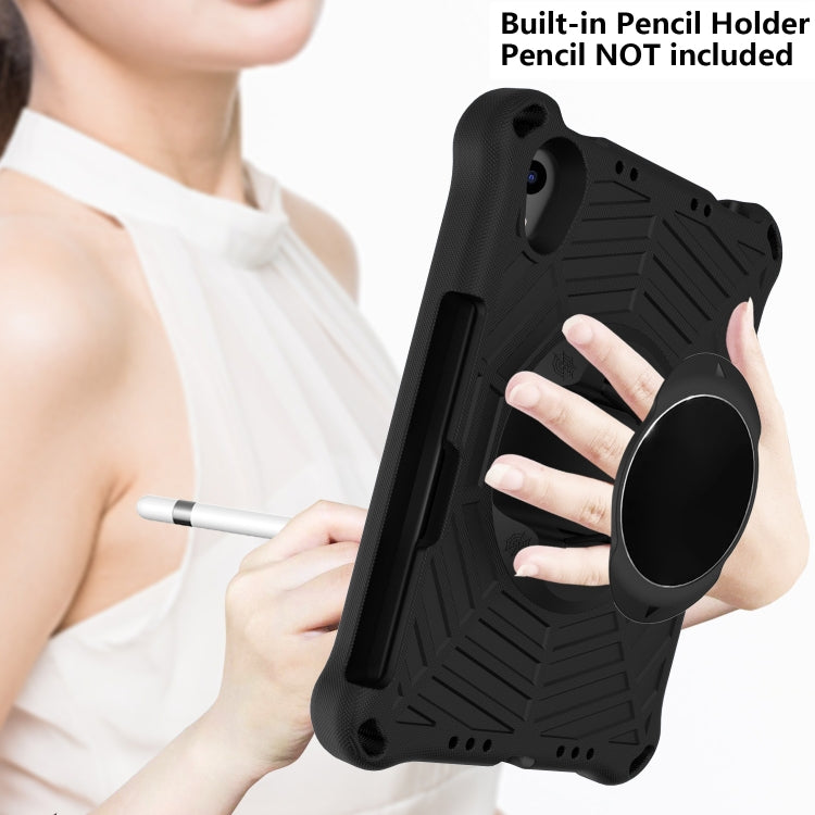 For iPad mini 2024 / mini 6 Spider King EVA Tablet Case with Shoulder Strap & Holder & Pen Slot(Black) - iPad mini 6 Cases by buy2fix | Online Shopping UK | buy2fix