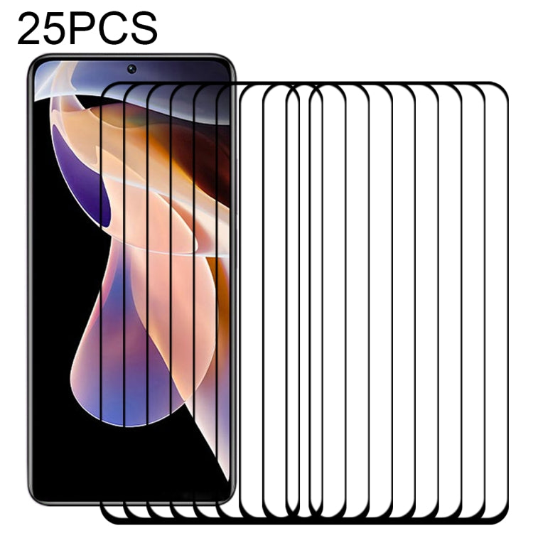 For Xiaomi Redmi Note 11 Pro / 11 Pro+ 25 PCS Full Glue Full Screen Tempered Glass Film - by PINWUYO | Online Shopping UK | buy2fix