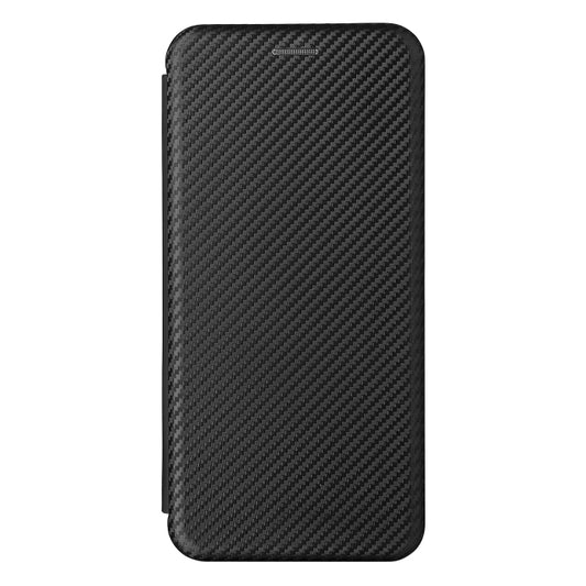 For Blackview Oscal C20 Carbon Fiber Texture Horizontal Flip Leather Phone Case with Card Slot(Black) by buy2fix