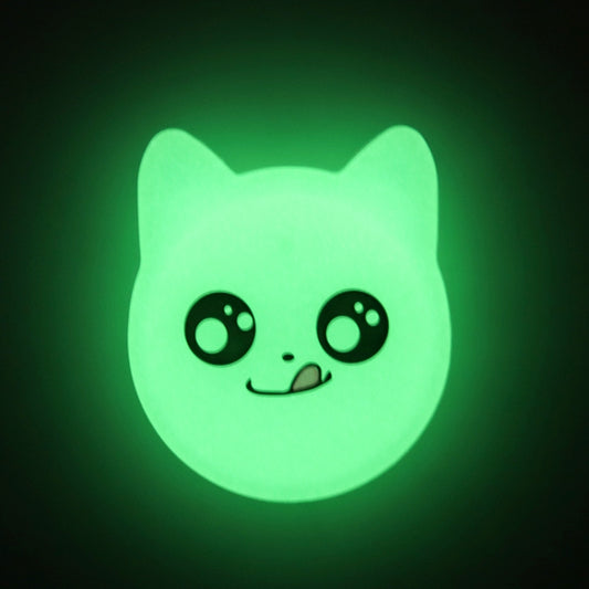 Naughty Smile Cute Cartoon Pet Collar Anti-lost Tracker Silicone Case For AirTag(Fluorescent Green) by Mutural