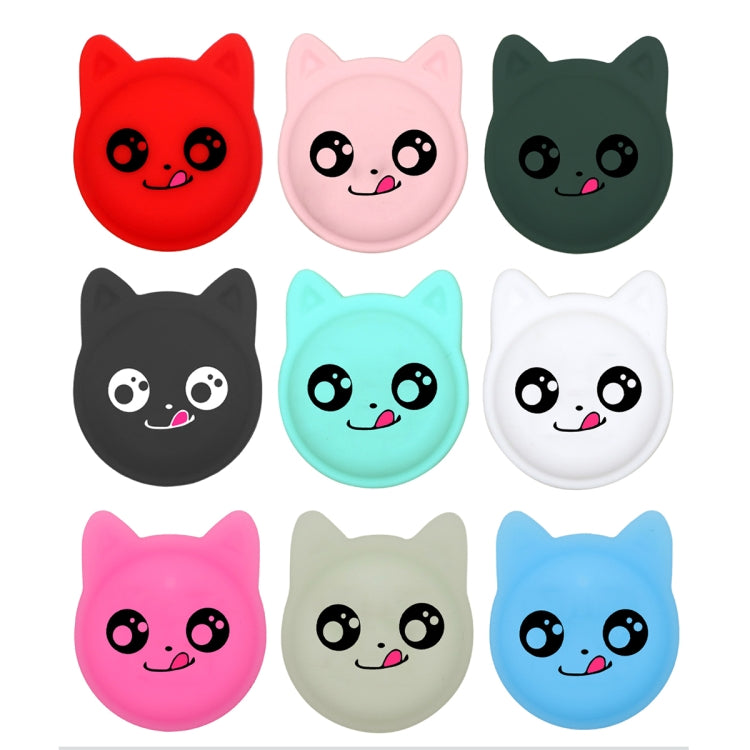 Naughty Smile Cute Cartoon Pet Collar Anti-lost Tracker Silicone Case For AirTag(Fluorescent Green) - Pet Series by Mutural | Online Shopping UK | buy2fix