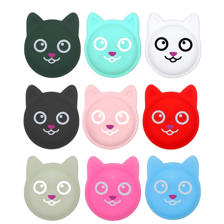 Hanhan Smile Cute Cartoon Pet Collar Anti-lost Tracker Silicone Case For AirTag(Black) - Pet Series by Mutural | Online Shopping UK | buy2fix