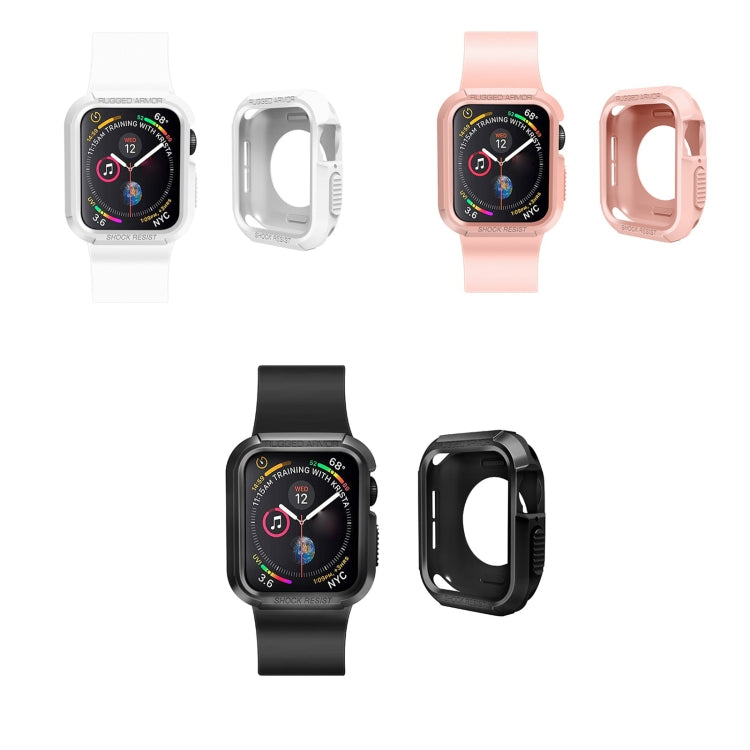 Silicone Shockproof Watch Protective Case For Apple Watch Series 9 / 8 / 7 41mm(White) by buy2fix
