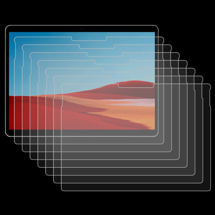 25 PCS For Microsoft Surface Pro X 9H 0.3mm Explosion-proof Tempered Glass Film - Others by buy2fix | Online Shopping UK | buy2fix