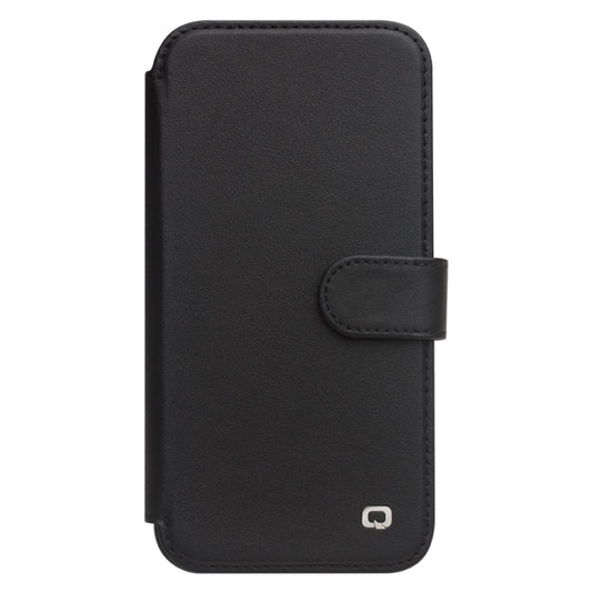 For iPhone 13 Pro QIALINO Magnetic Buckle Phone Leather Case with Card Slot (Black) by QIALINO