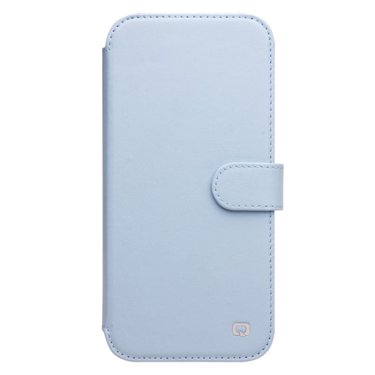 For iPhone 13 Pro QIALINO Magnetic Buckle Phone Leather Case with Card Slot (Sierra Blue) by QIALINO