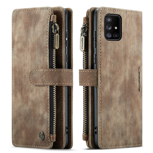 For Samsung Galaxy A51 4G CaseMe-C30 Multifunctional Horizontal Flip PU + TPU Phone Case(Brown) - Galaxy Phone Cases by CaseMe | Online Shopping UK | buy2fix